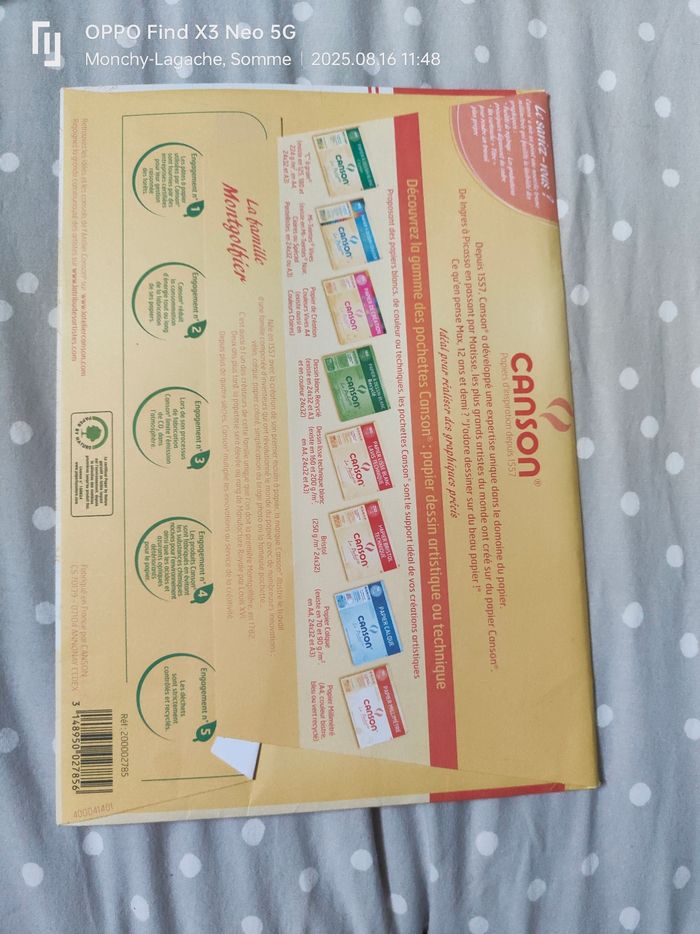 Papier millimétré canson pochette x16 feuilles 90g/M2 A4 21x29,7cm Réduction jusqu'à -70% - photo numéro 2