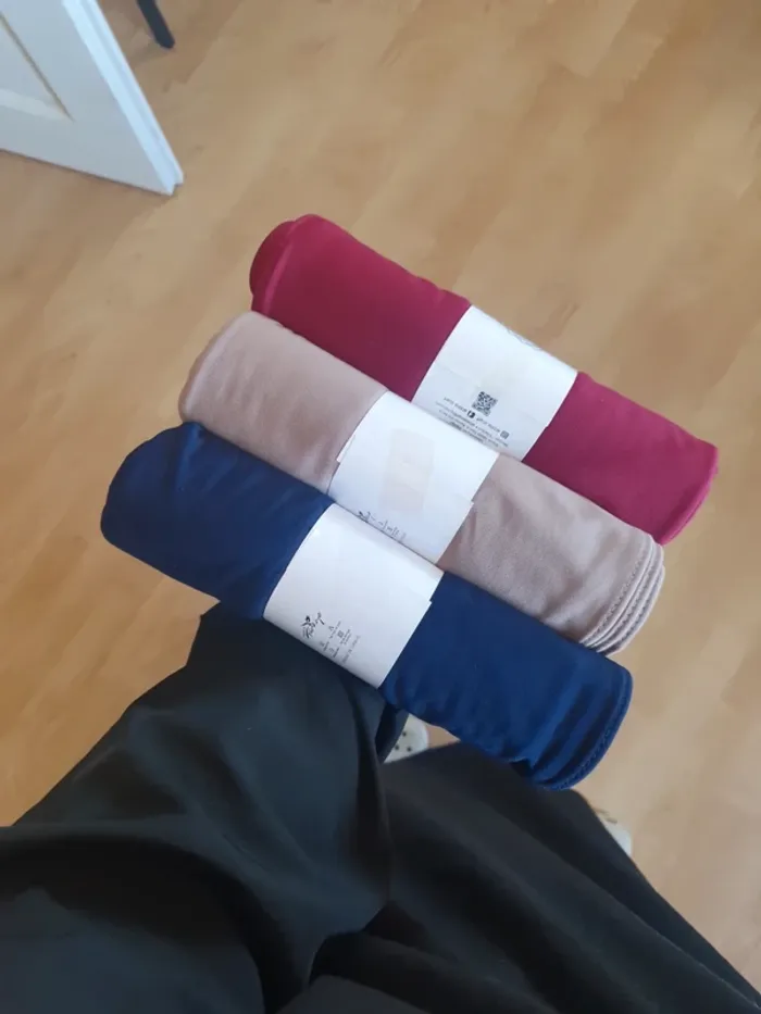 3 voiles hijabs en jersey premium luxe - photo numéro 6