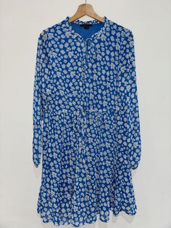 Robe à motif Bleu 40