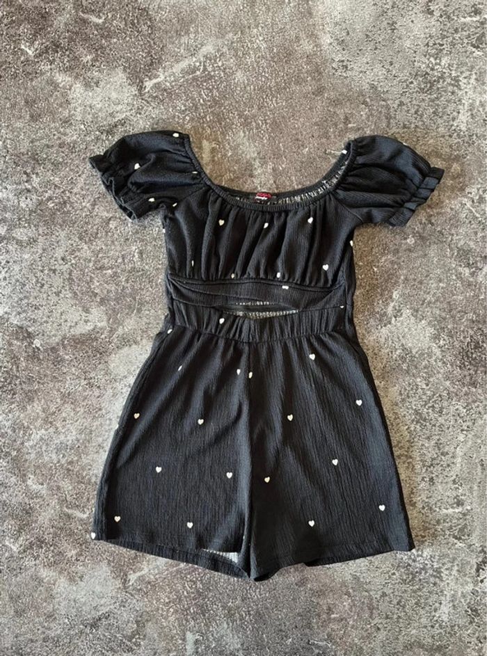 Combishort noire femme Jennyfer taille S Women black playsuit Schwarzer Damen Tuta nera donna - photo numéro 3