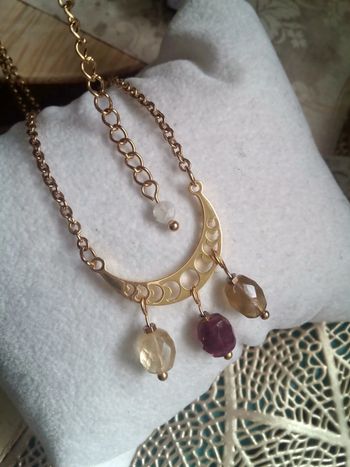 Collier tourmaline semi précieuse