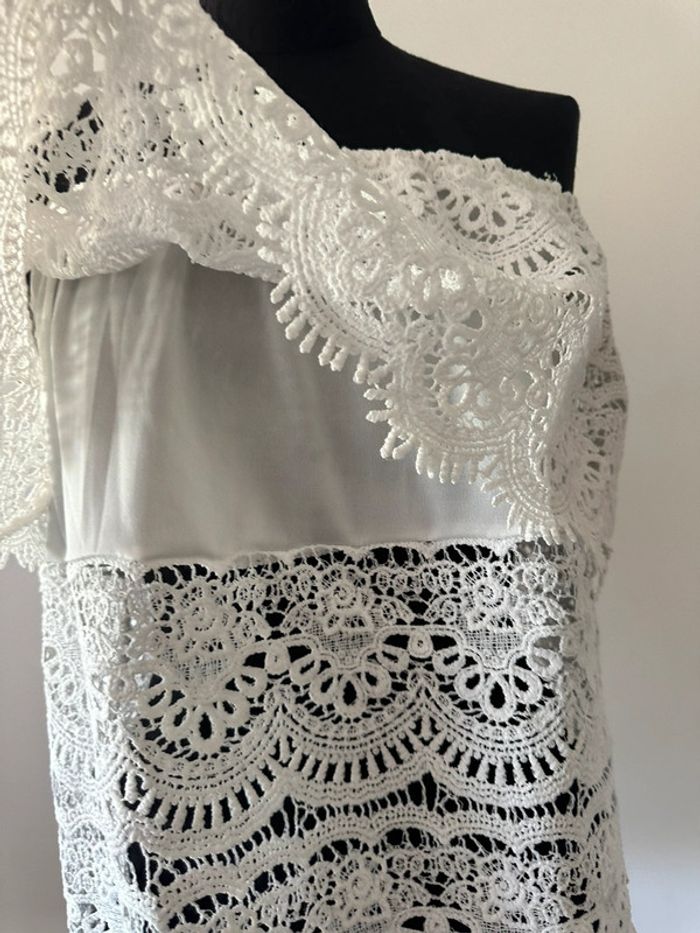 Top dos nu crochet blanc - photo numéro 3