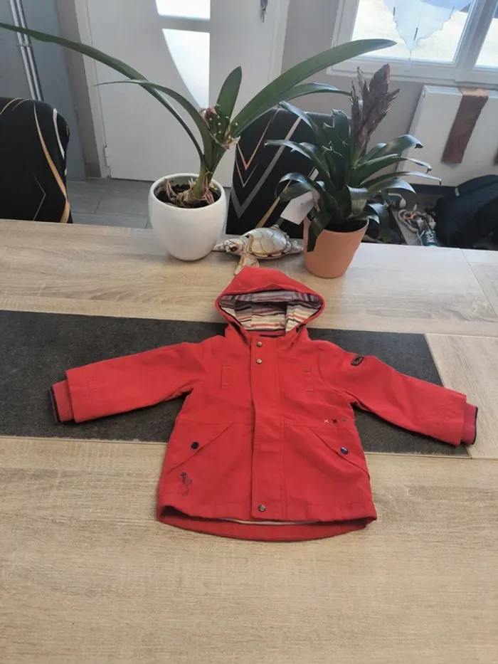 Parka coupe-vent garçon 12 mois sergent major