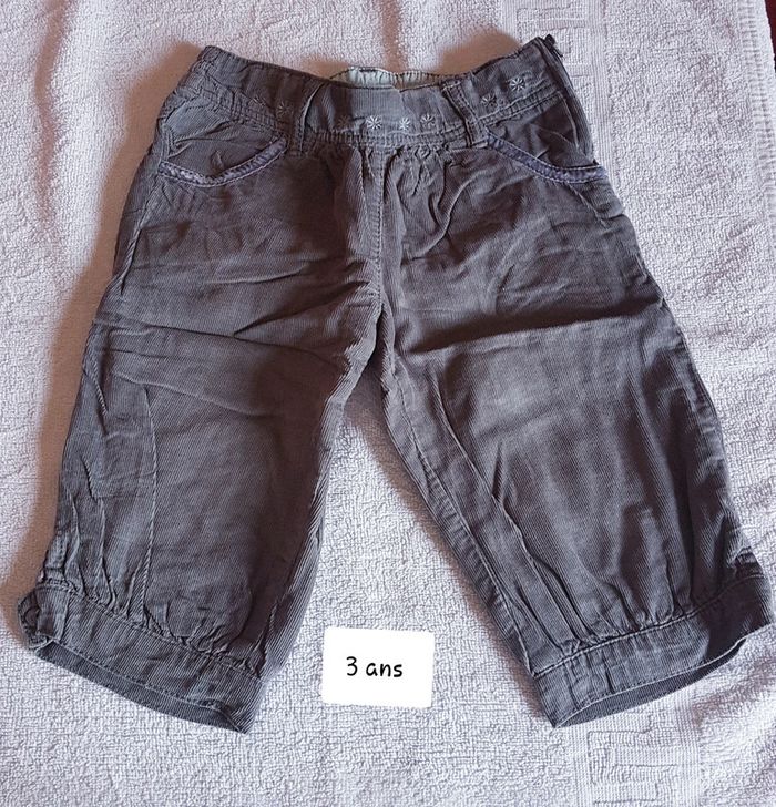 Pantacourt velour obaïbi 3 ans