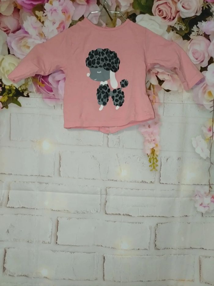Pull rose chien 9mois