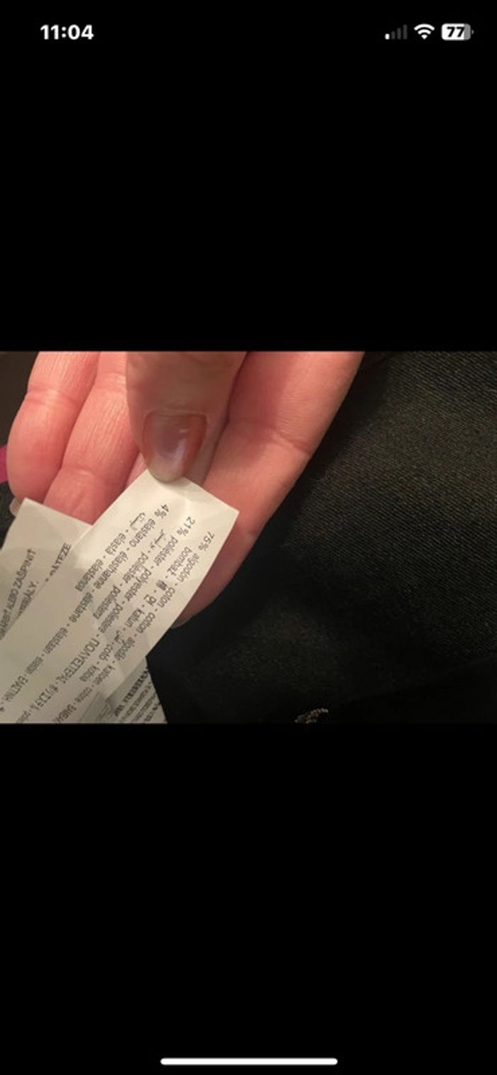 Veste en jean noir Zara, taille M neuve avec étiquette - photo numéro 5