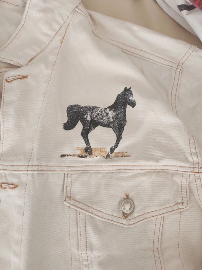 Veste en jeans 100%coton - photo numéro 2