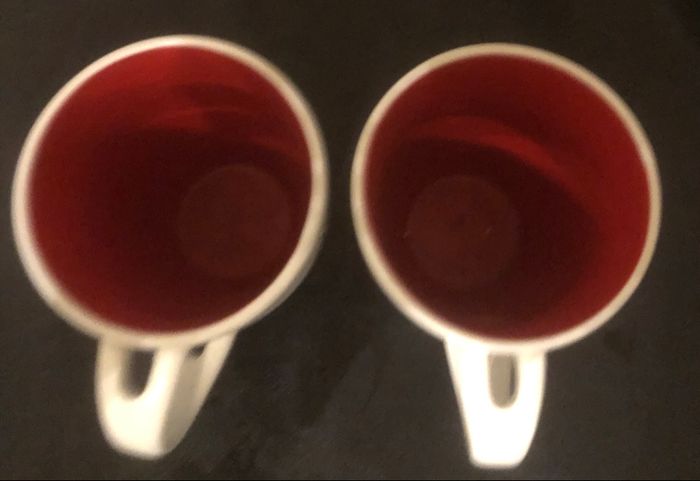 Mugs »Tea Time »blancs et rouges - photo numéro 3