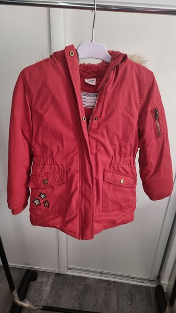 Manteau fille rouge TAO