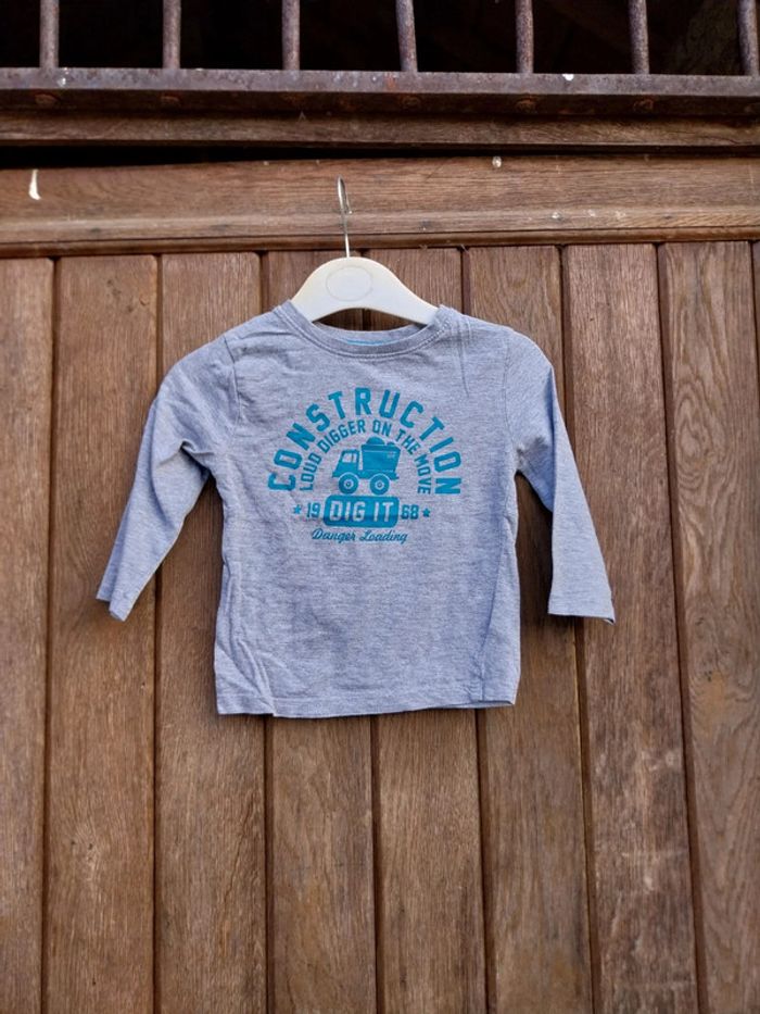 Tee-shirt manche longue 12.18 mois ( 86 cm )mini rebel