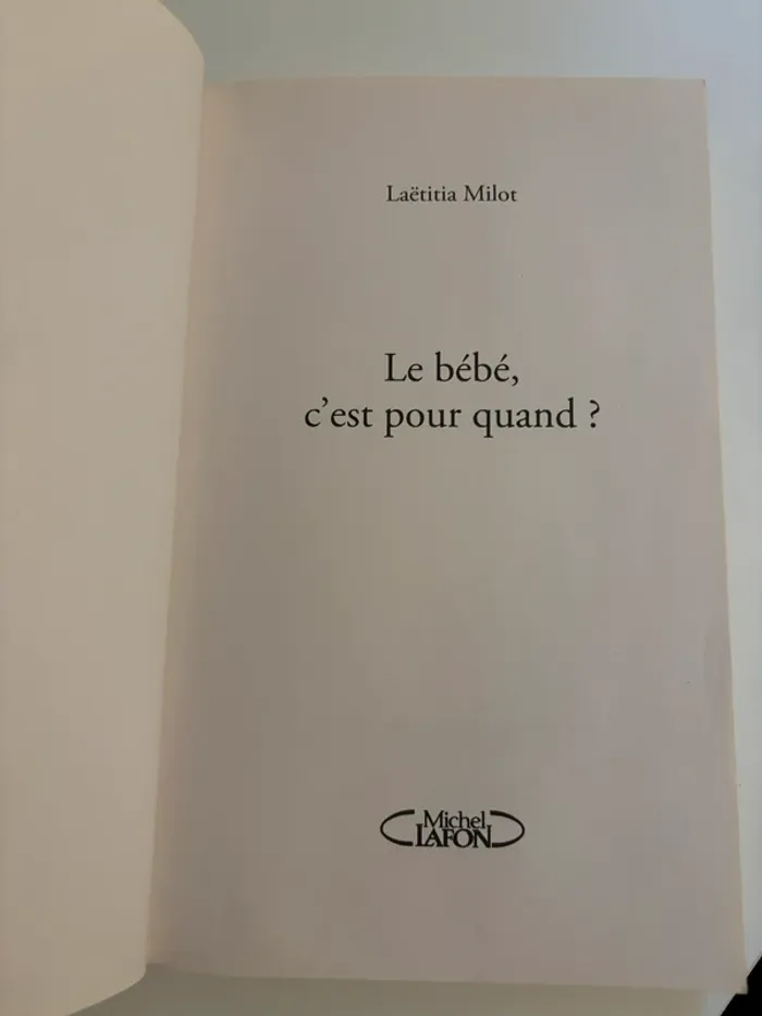 Livre « le bébé, c’est pour quand » Laetitia MILOT - photo numéro 3