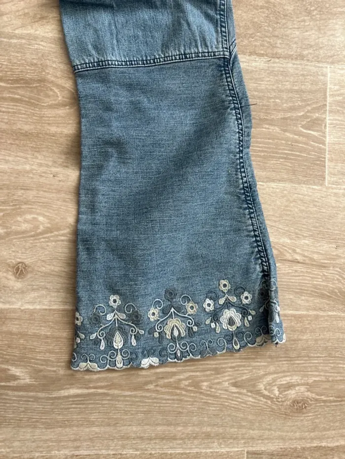 Jean School Rag pattes d'éléphant bleu clair bohème hippie Chic leg W27 - photo numéro 5