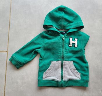 Gilet zippé à capuche 12 mois
