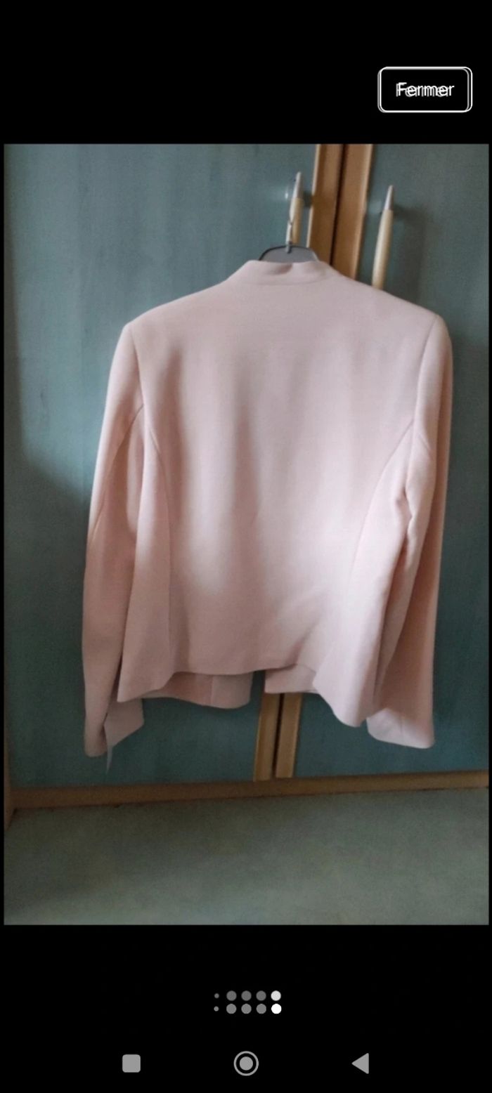 Veste rose pâle femme neuve avec étiquette taille 38 - photo numéro 3