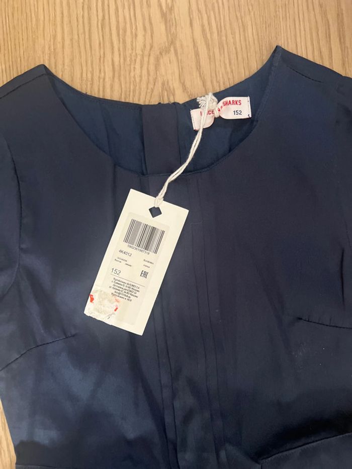 Robe bleu marine neuve 12 ans Lincoln & sharks avec etiquette 152cm - photo numéro 2
