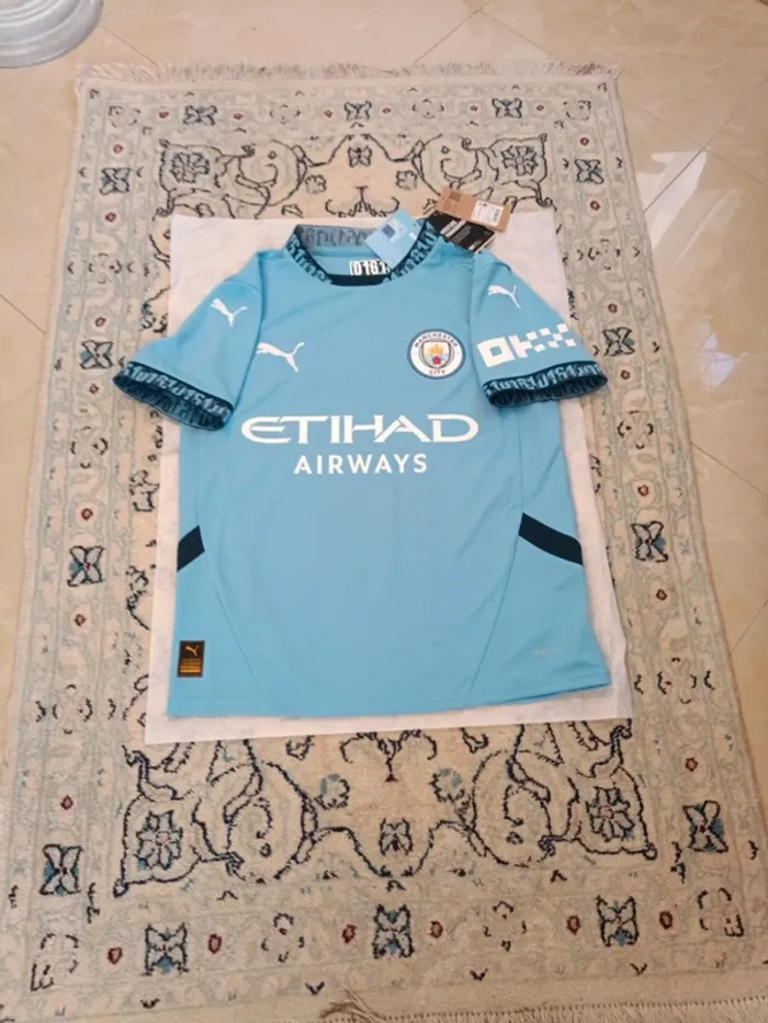 Maillot de foot Puma équipe Manchester City 2024/2025 taille 13/14 ans authentique neuf - photo numéro 8