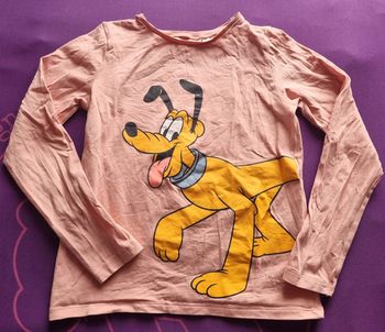 T shirt manches longues pluto 6.8 ans