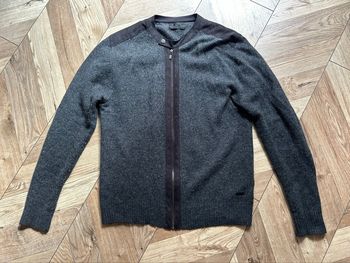 Cardigan Zippé ZAC Black Edition - Laine d'Agneau - Gris Anthracite