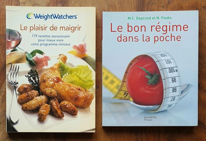 Lot 2 Livres, Weight Watchers Le Plaisr De Maigrir, Le Bon Régime Dans La poche