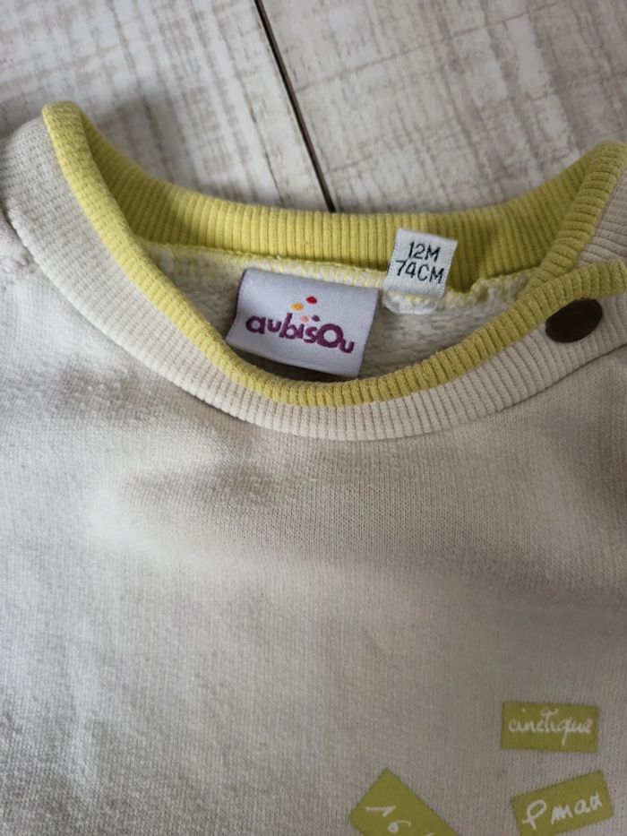 Ensemble bébé garçon 12 mois aubisou très bon état - photo numéro 3
