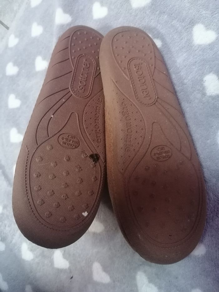 Chaussons coton éponge Isotoner 39 - photo numéro 3