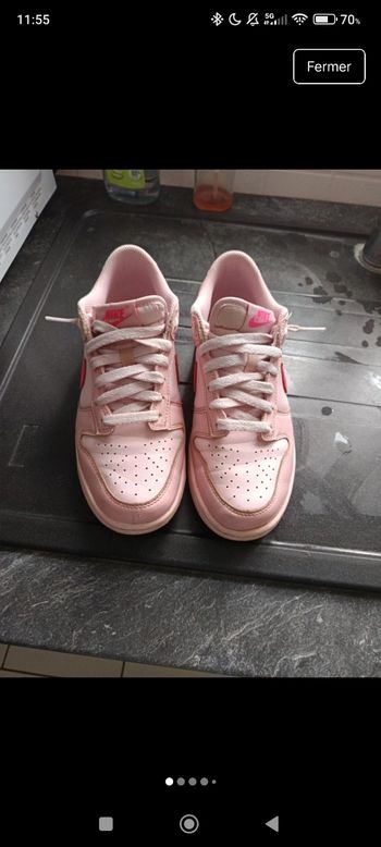 Nike dunk fuschia  rose