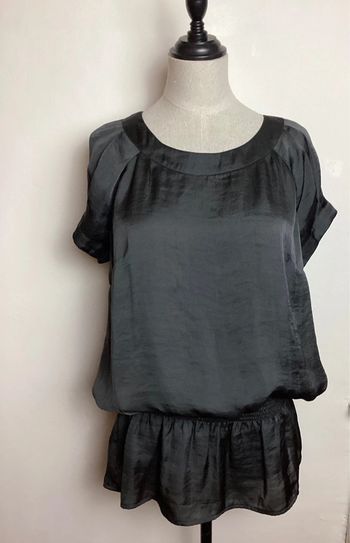 Blouse grise anthracite Camaïeu 42