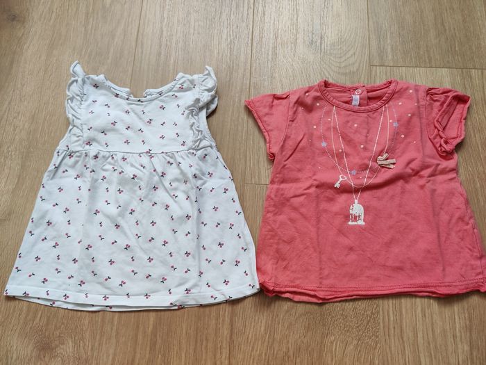 Lot t-shirts manches courtes fille 18 mois - photo numéro 5
