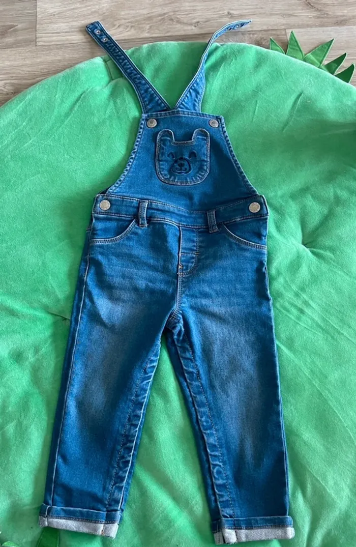Salopette en jean bébé garçon