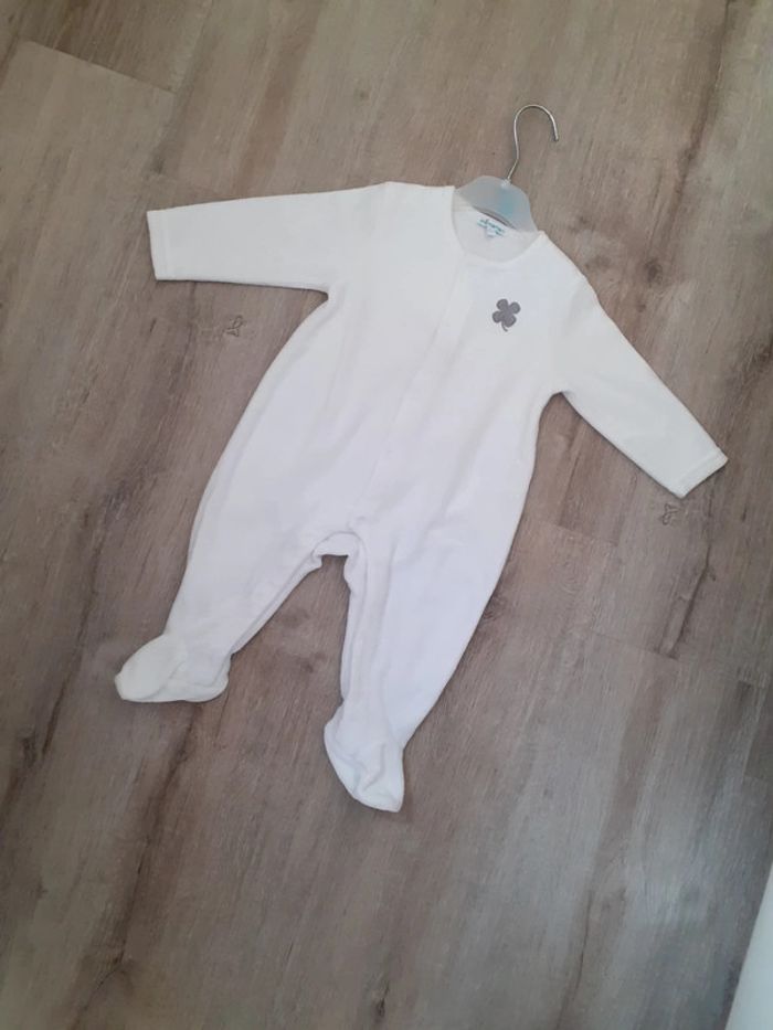 Pyjamas blanc 6 mois