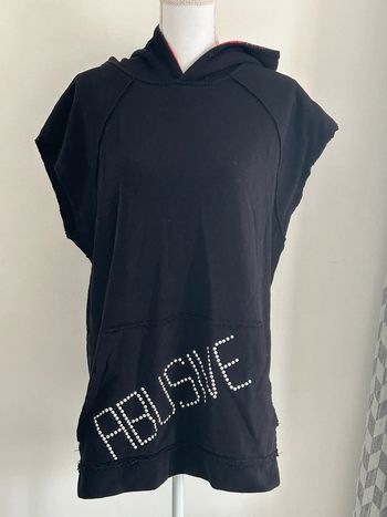 Sweat à capuche sans manches