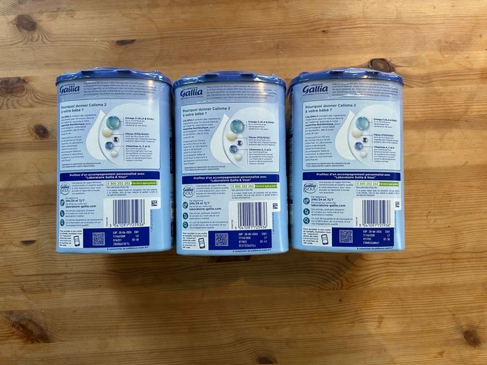 Lot de 3 boîtes Gallia Calisma 2e âge - photo numéro 2