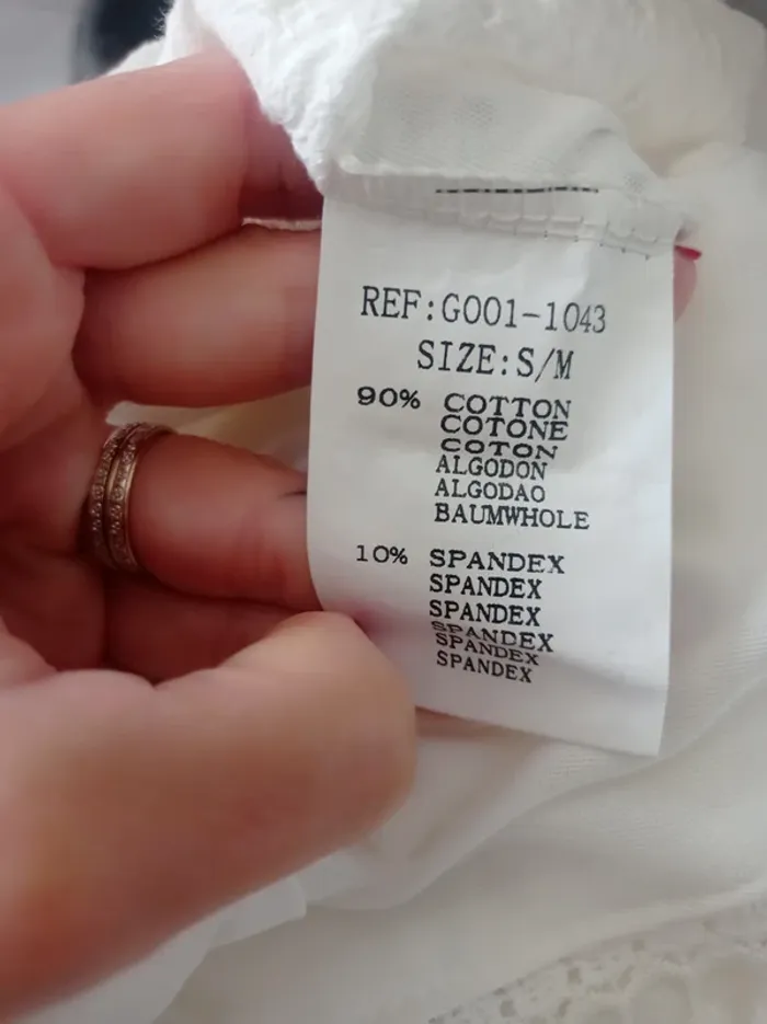 Magnifique combishort blanc cassé broderie et dentelle avec noeud TS/M Clothes - photo numéro 7