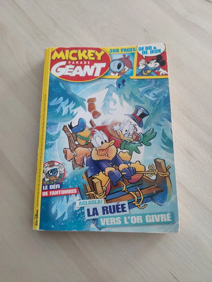 Livre bd Mickey parade géant 374 défi fantomius