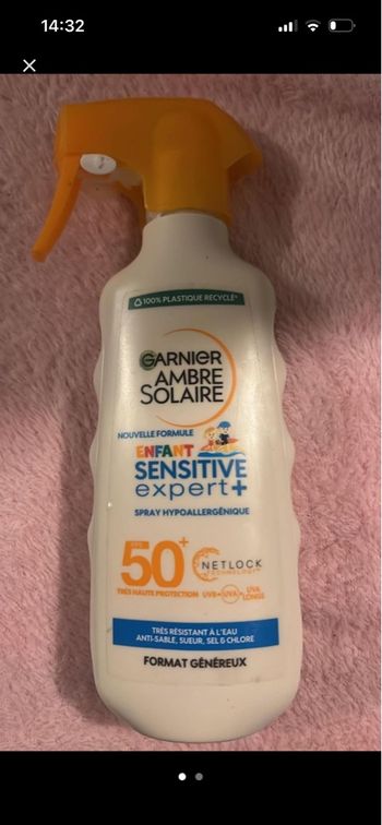 Garnier crème solaire très haute protection / format généreux 