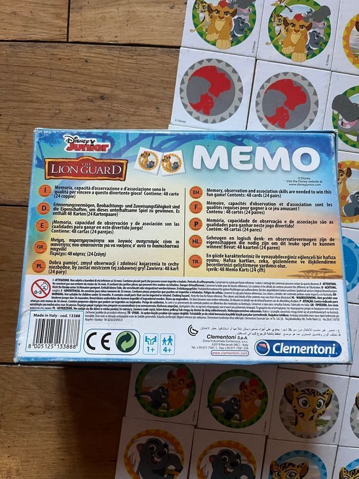 Mémo Disney Roi lion Clementoni 48 cartes - photo numéro 3