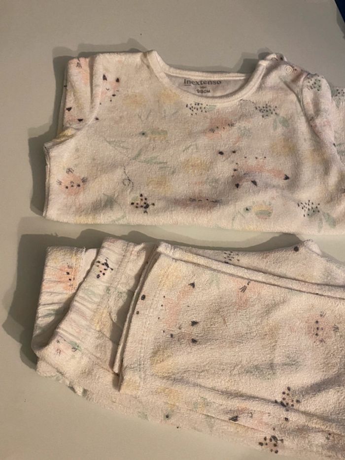 pyjama d’hiver molletonné enfant fille taille 3 ans - photo numéro 2