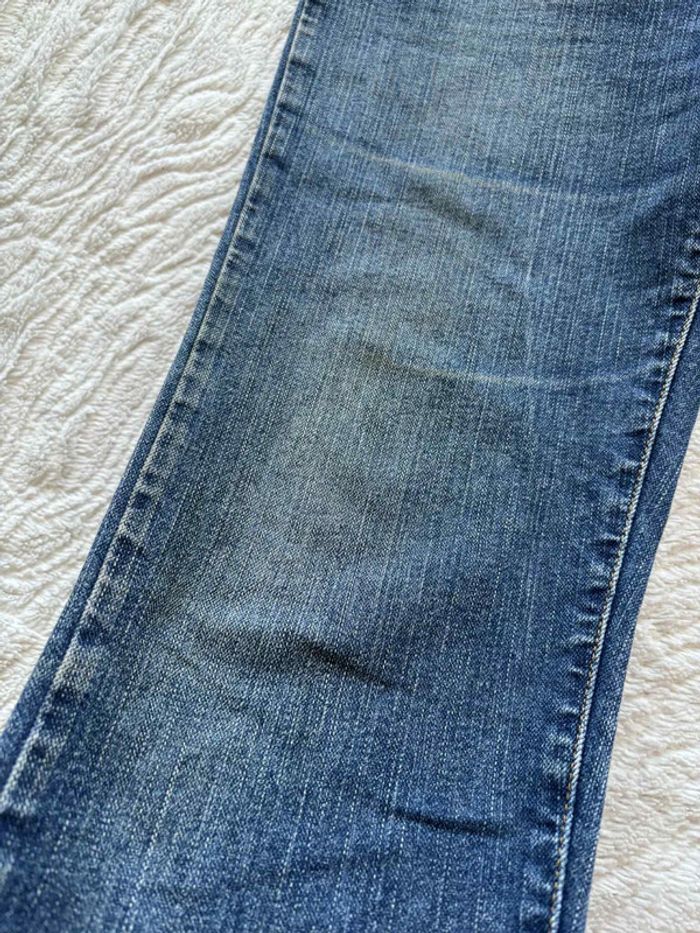 Jean Levi's 512 femme vintage (W30 L30 L/40) bleu Classic Slim Tapered Mexico taille haute – Rare - photo numéro 8