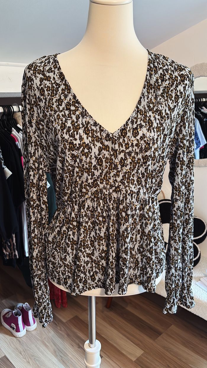 Blouse fleuries Mango T42
