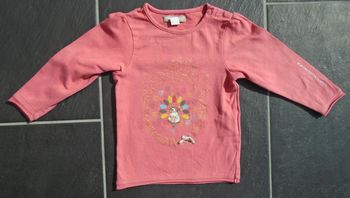 Tee shirt manches longues fille 12 mois