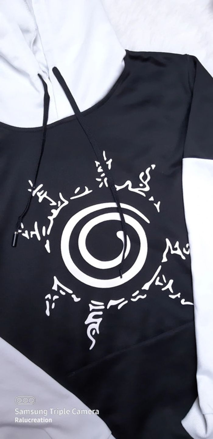 🖤Sweet à capuche noir et blanc Shein - photo numéro 3