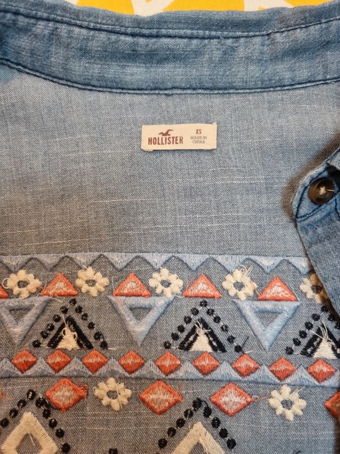 Chemise en jean hollister - photo numéro 3