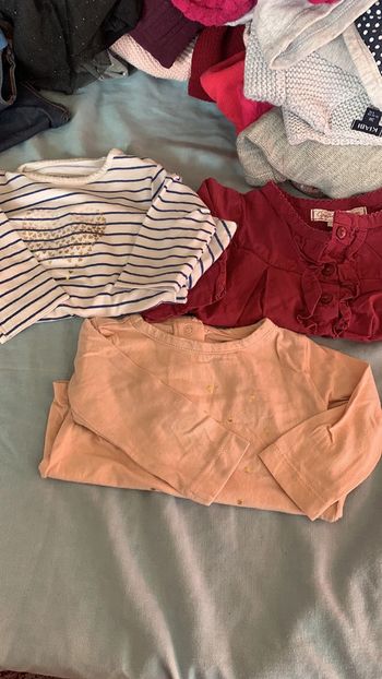 Lot 3 hauts manche longue