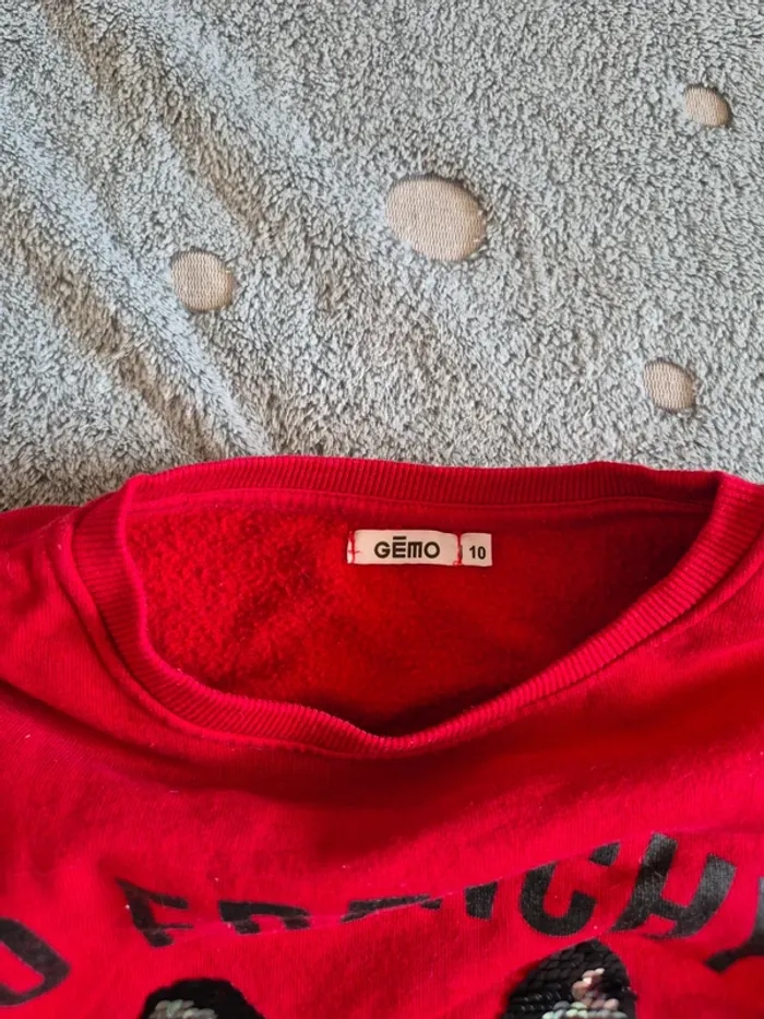 Sweat bouledogue français sequins 10 ans - photo numéro 4