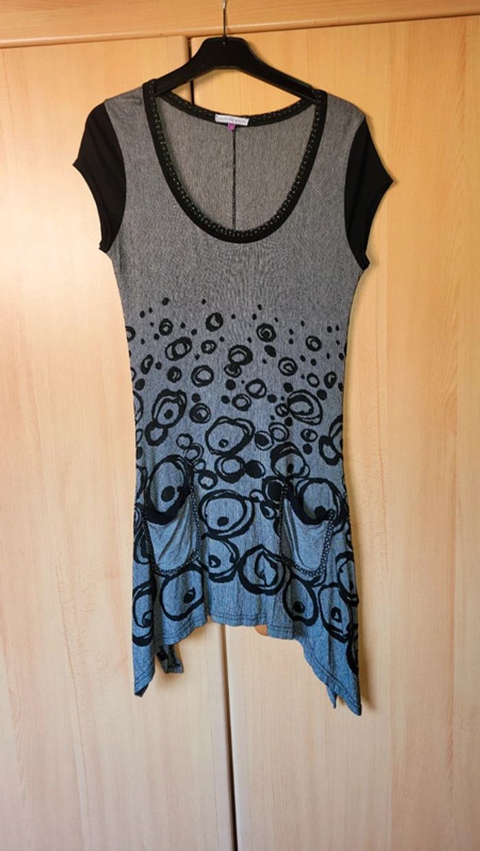 🟣 Taille 38 40 Robe Courte Asymetriqur Patrice BREAL