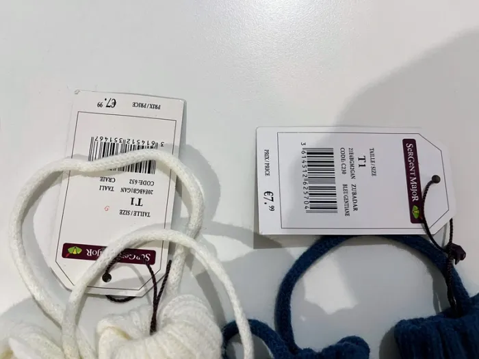 Lot de 2 paires de moufles Sergent Major T1 - photo numéro 2