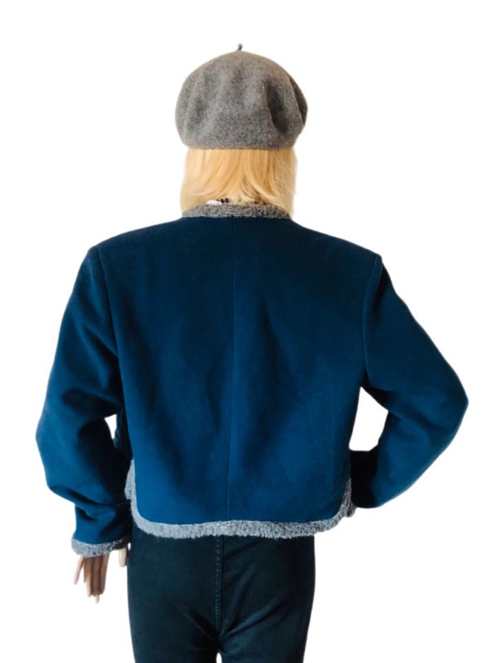 🇦🇹Jolie petite veste courte vintage cottagecore en laine Tyrolean Trachen style wool jacket🇦🇹 - photo numéro 9