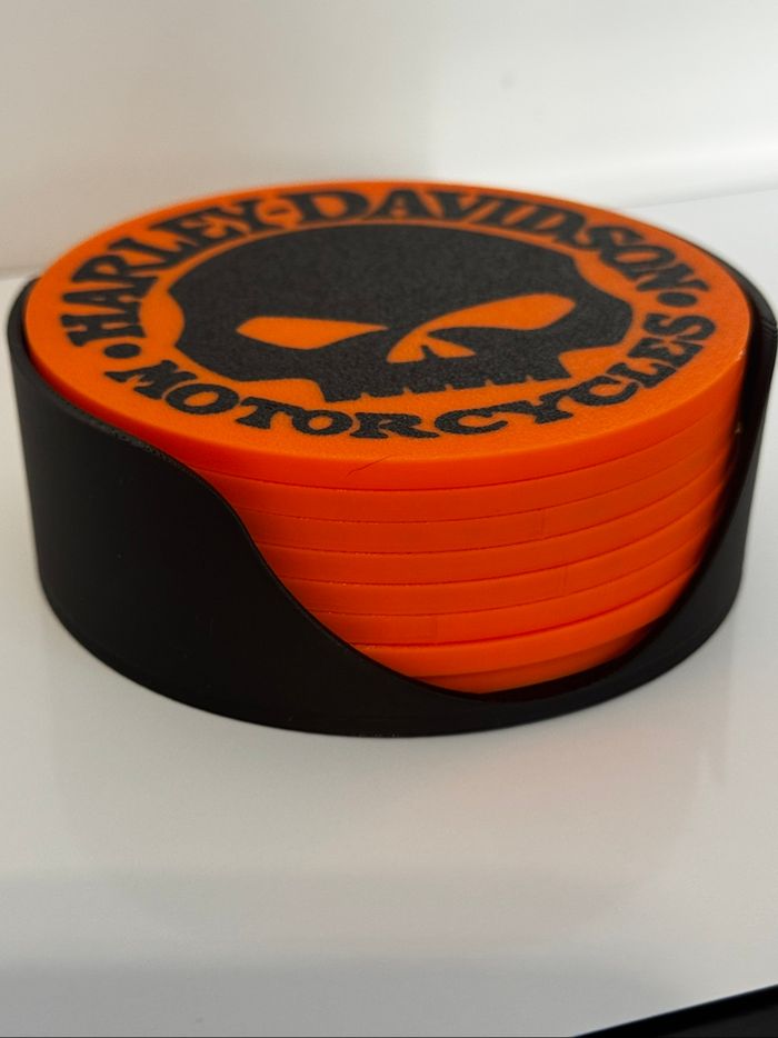 8 dessous de verres Harley Davidson - photo numéro 4