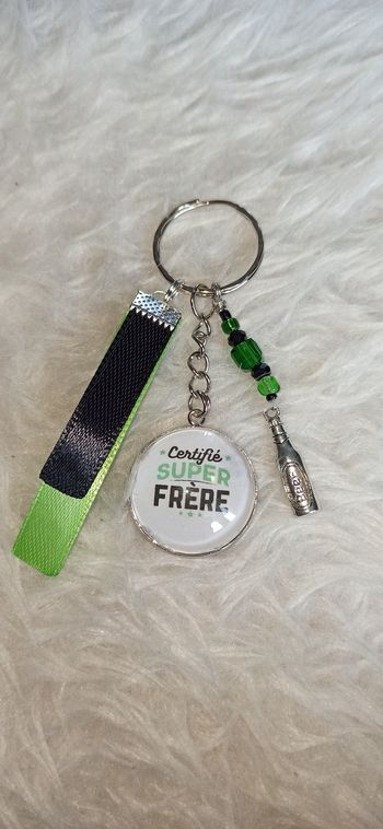 Porte clé frère " Certifié super frère "