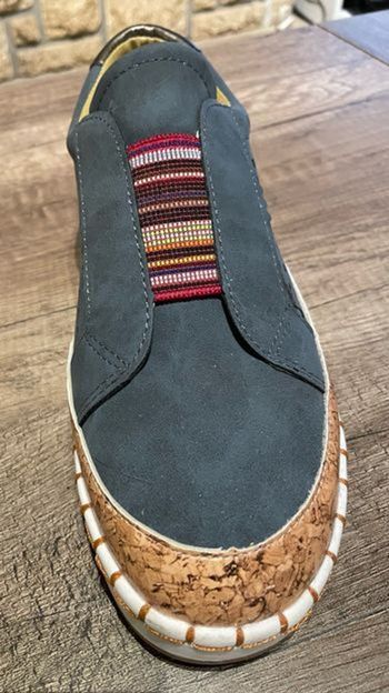 Chaussure plate bande élastique dessus